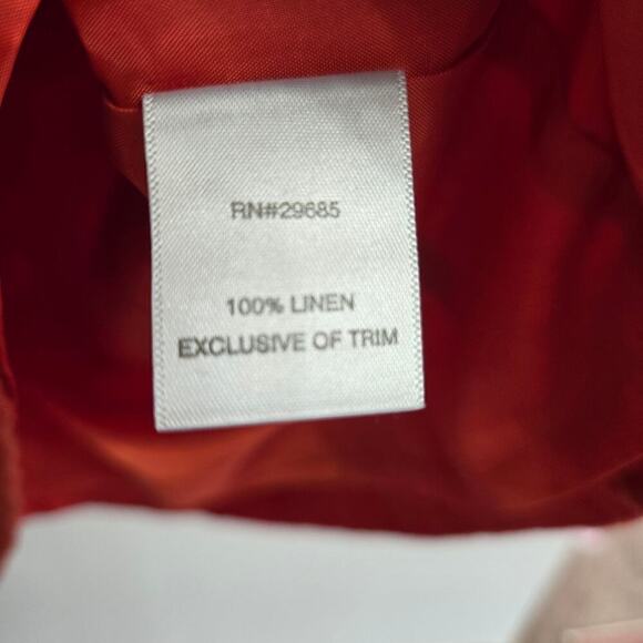 PENDLETON Lora Linen Shift Dress in Cayenne 10 Petite - Picture 9 of 12